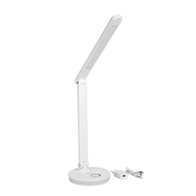 Platinet stolní LED lampa 12W stmívatelná, dotykové ovládání, USB port, bílá