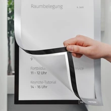 Magnetoplan Magnetofix samolepící magnetický rámeček, 2 ks stříbrný A5