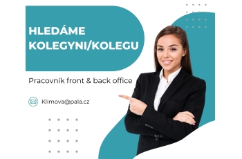 Hledáme kolegu/kolegyni na pozici pracovníka/pracovnice front & back office