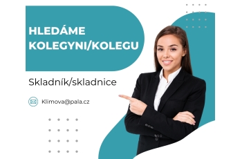 Hledáme kolegu/kolegyni na pozici skladník/skladnice