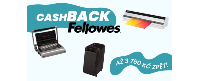Fellowes cashback - až 3 750 Kč zpět!
