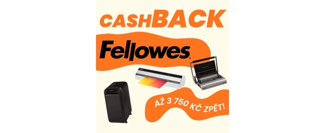 Fellowes cashback - až 3 750 Kč zpět!