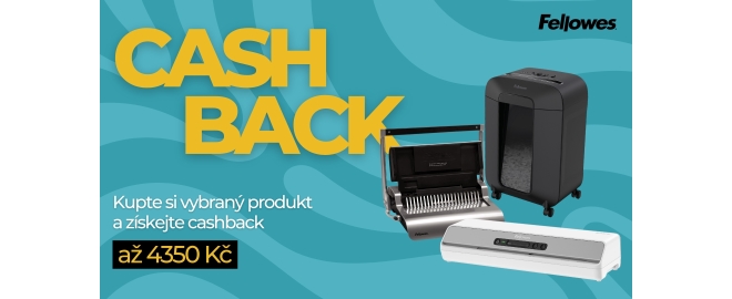Fellowes cashback - až 4 350 Kč zpět!