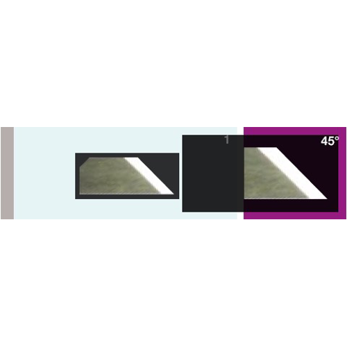 INTEC řezací nůž tangenciální 45° pro FB780T, FB790T, FB1180T, FB1190T, FB9500T (15 ks)