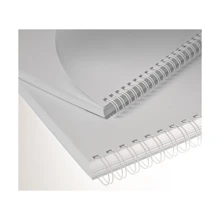 Kovové hřbety Eurosupplies (3/1") 9,5 mm bílé