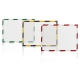 Magnetický rámeček Magnetoplan Magnetofix A4 bezpečnostní červeno-bílý (5ks)