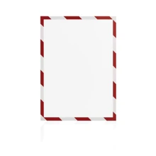 Magnetoplan Magnetofix magnetický rámeček A4 bezpečnostní červeno-bílý (5ks)
