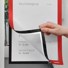 Magnetoplan Magnetofix samolepící magnetický rámeček A4 červený (2ks)