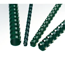 Plastové hřbety Eurosupplies 22 zelené