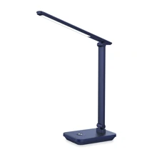 Platinet PDL6731NB stolní LED lampa 5W stmívatelná, dotykové ovládání, integrovaná baterie 6000mAh, USB port, námořnická modř