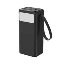 Platinet PMPB8065 Powerbanka 80000 mAh 65W Power Delivery, 2xUSB-C, 4xUSB-A, kabel USB-C 1m, černá