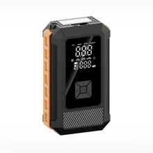 Platinet PMPBTP Powerbanka 8000 mAh, multifunkční startovací nabíječka 800A, kompresor 25 l/min 10 BAR, černá