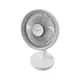Platinet PRDF0576 stolní ventilátor 12,5 cm, odnímatelná základna, akumulátor 1800 mAh, bílá-šedá