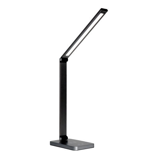 Platinet stolní LED lampa 10W stmívatelná, dotykové ovládání, bezdrátové nabíjení, USB port, černá