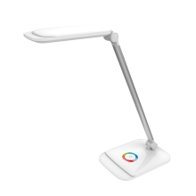 Platinet stolní LED lampa 18W stmívatelná, dotykové ovládání, USB port, bílá
