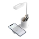 Platinet stolní LED lampa 3W, bezdrátové nabíjení, bílá