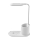 Platinet stolní LED lampa 3W, bezdrátové nabíjení, bílá