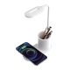 Platinet stolní LED lampa 3W, bezdrátové nabíjení, bílá