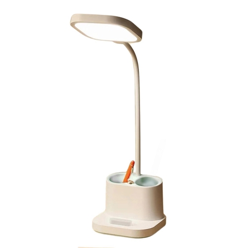 Platinet stolní LED lampa 5W, integrovaná baterie 2400mAh, USB port, bílá