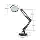 Platinet stolní LED lampa Magnify 10W stmívatelná s lupou, černá