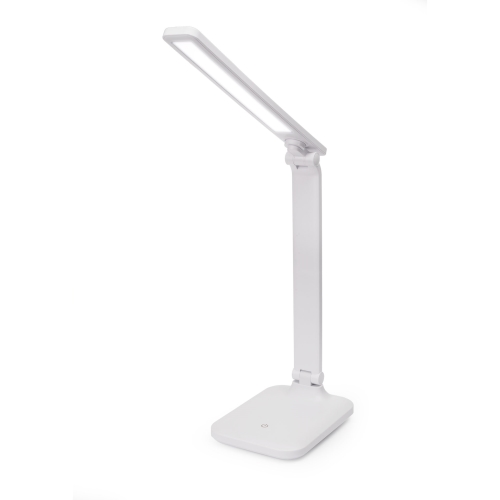 Platinet stolní LED lampa Remus 5W stmívatelná, dotykové ovládání, bezdrátové nabíjení, USB port, bílá
