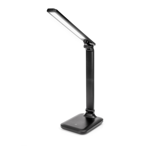 Platinet stolní LED lampa Remus 5W stmívatelná, dotykové ovládání, bezdrátové nabíjení, USB port, černá