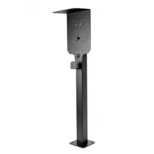 Platinet univerzální stojan se stříškou EV_PEVSTANDUNI pro Wallboxy, pozink, držák kabelu, 130 cm, černá