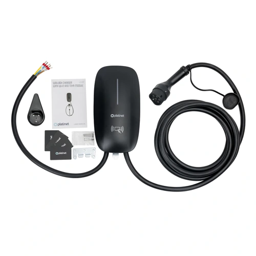 Platinet Wallbox PWB11S 11kW (16A), Type 2, Wi-Fi/Bluetooth, 7m kabel, černá