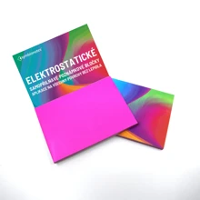 Poznámkové bločky elektrostatické Symbionotes 70x100 mm růžové