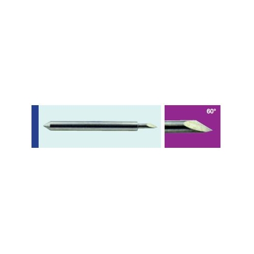 Řezací nůž 60° (modrý) pro silná media (3 ks)