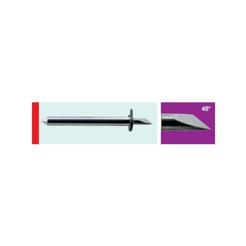 Řezací nůž s přítlačným kroužkem 45° (červený) pro střední media (3 ks)