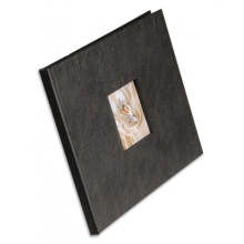 Tvrdé desky pro šitou vazbu s předsádkou A4 landscape Premium černá
